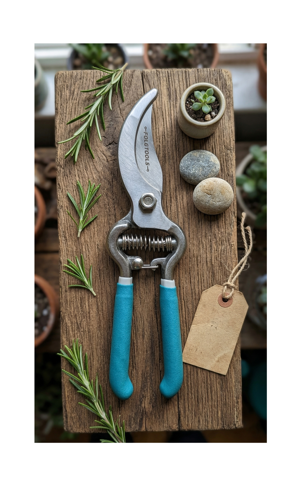Tijeras de Poda 8" Herramienta Profesional de Corte y Mantenimiento -FOLGTOOLS