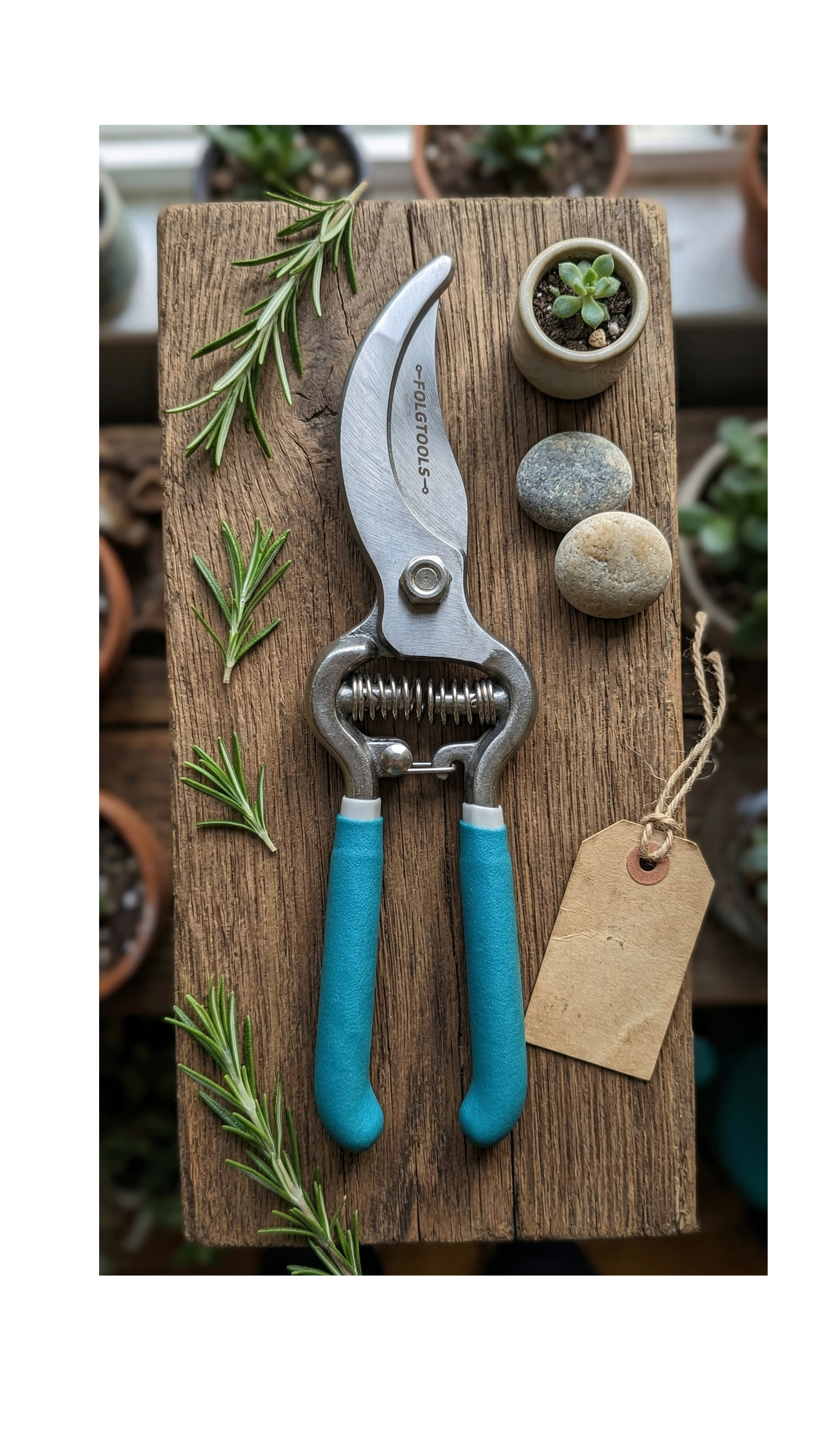 Tijeras de Poda 8" Herramienta Profesional de Corte y Mantenimiento -FOLGTOOLS