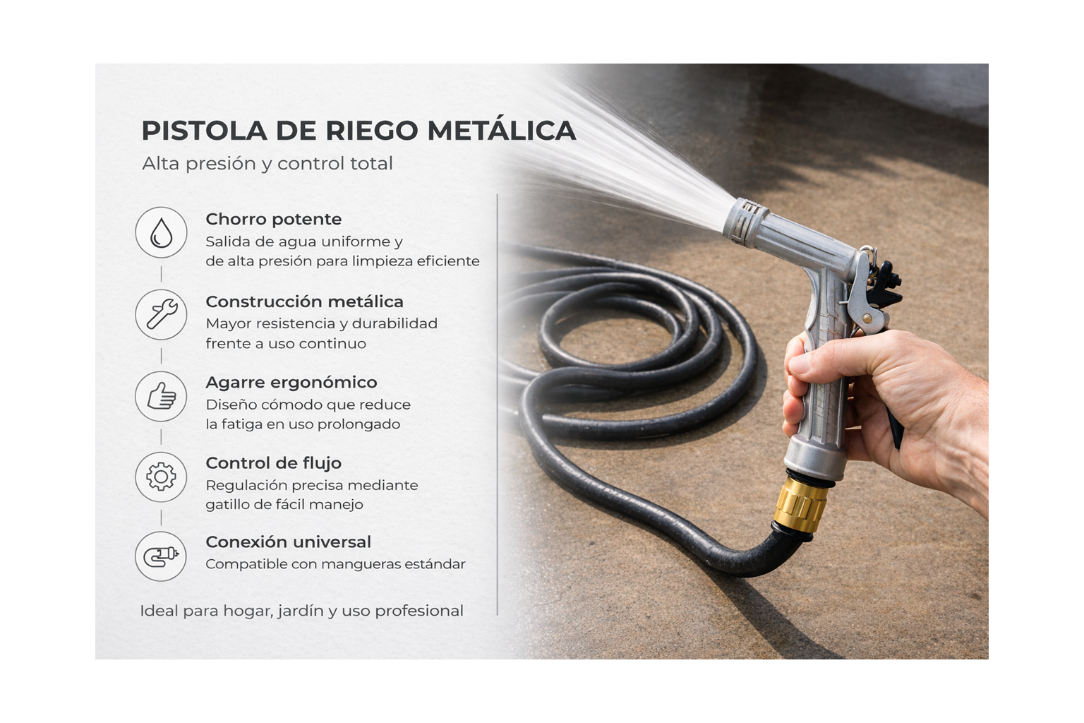 Pistola de Riego Profesional de 5"-FOLGTOOLS