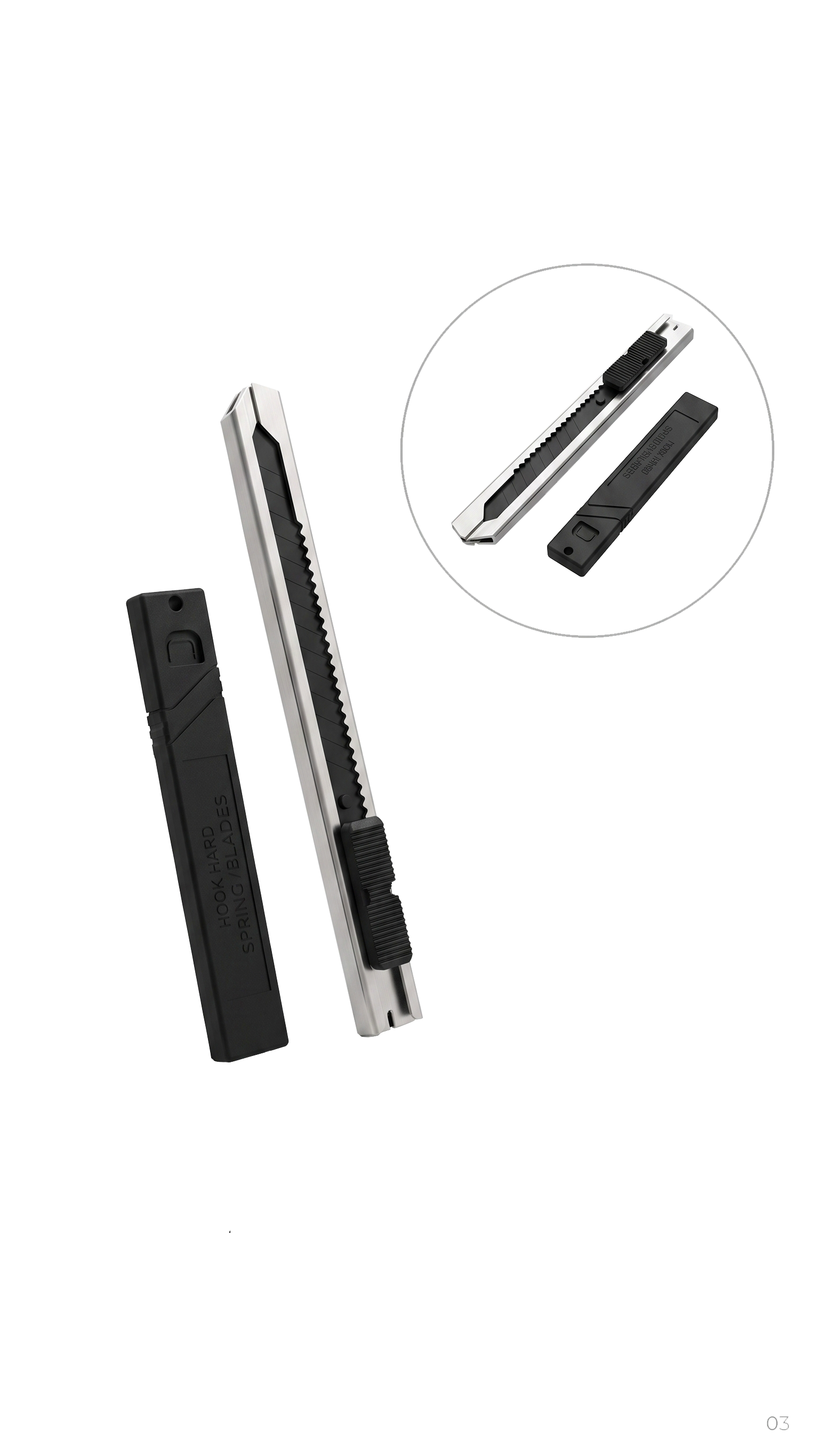 JUEGO DE CUTTERS PROFESIONALES (2 cutters+1 repuesto)-FOLGTOOLS