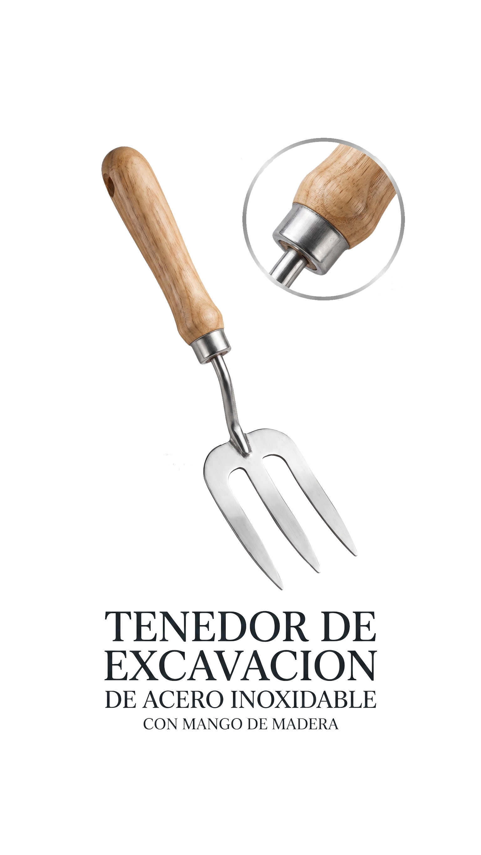 Tenedor de Excavación Manual para Jardinería-FOLGTOOLS
