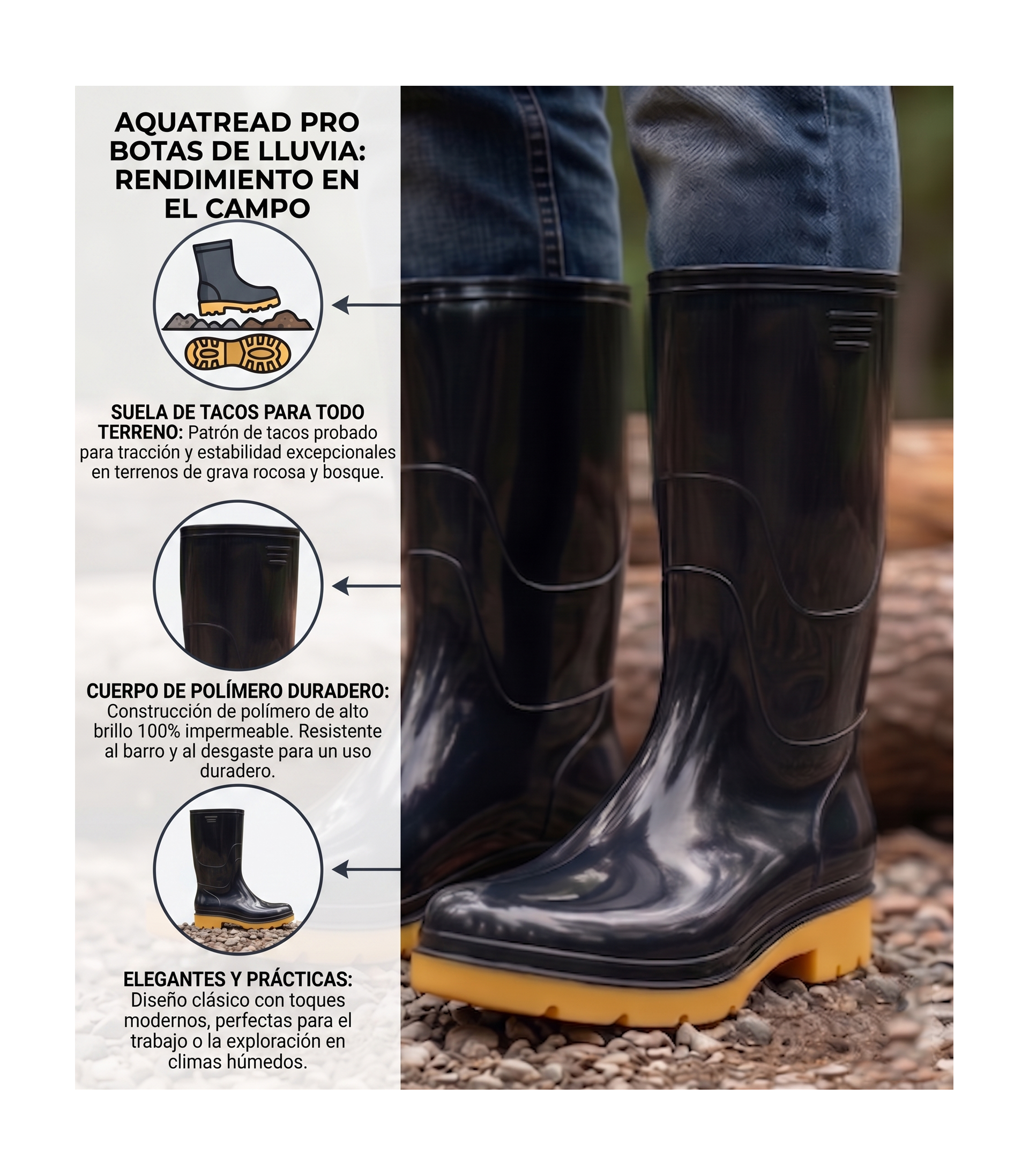 BOTAS IMPERMEABLES | TALLA 40–45 -FOLGTOOLS