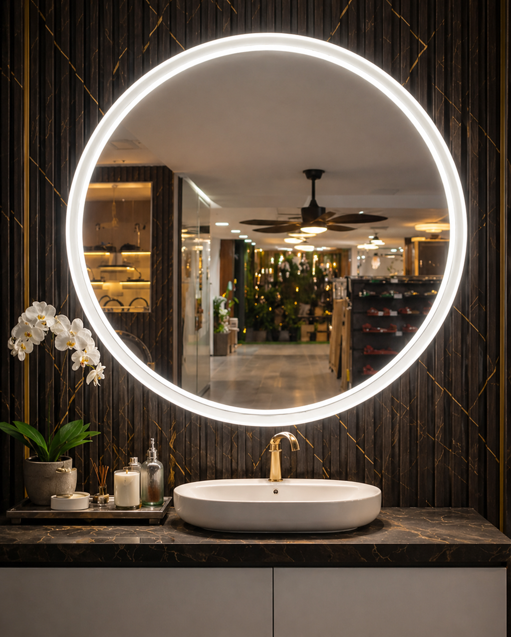 Espejo LED Circular THEON | FOLGVEX