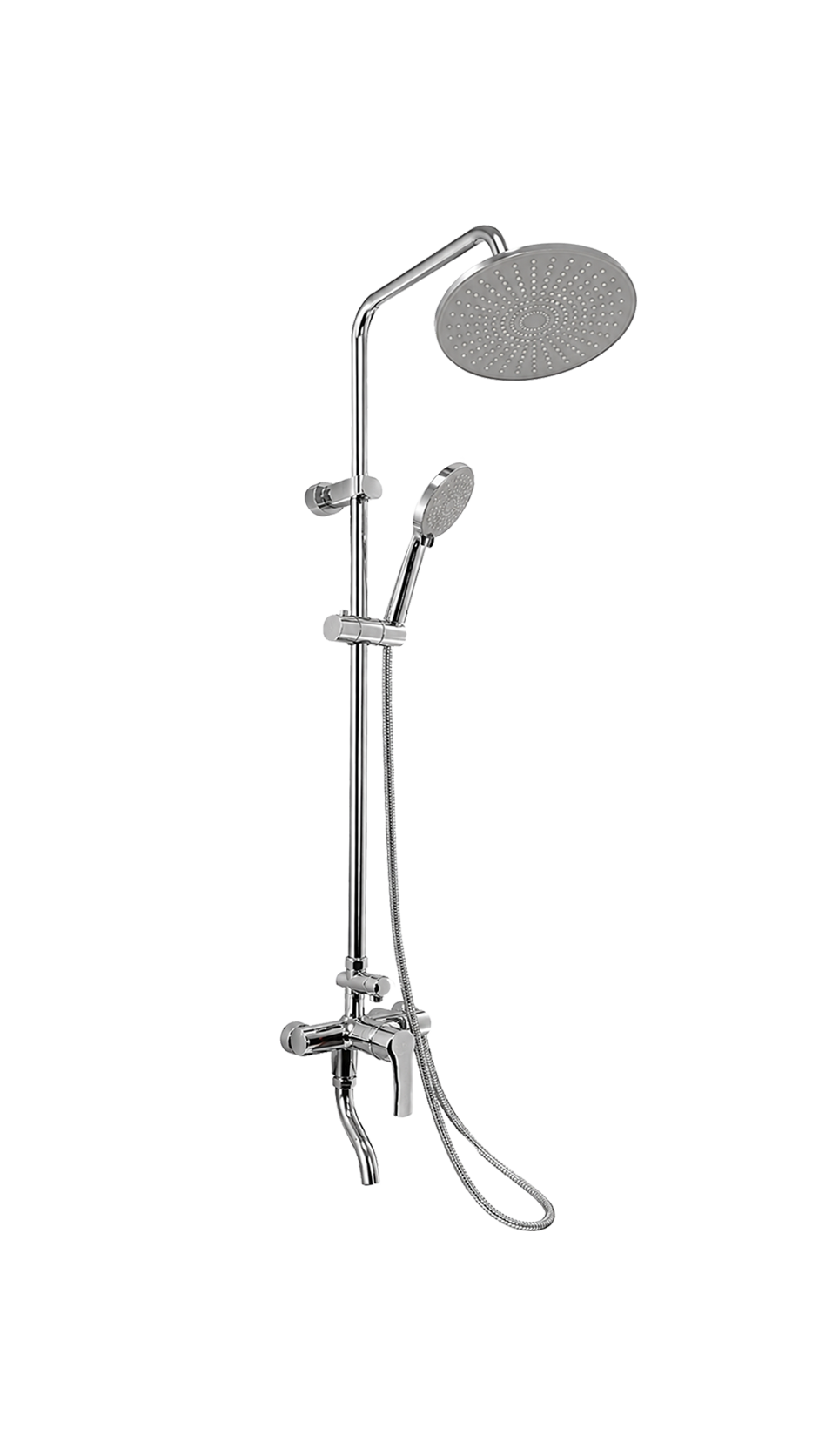 Kit de Ducha de Columna Multifuncional con Grifo de Tina | Serie Inox-Hydro Plus | FOLGVEX