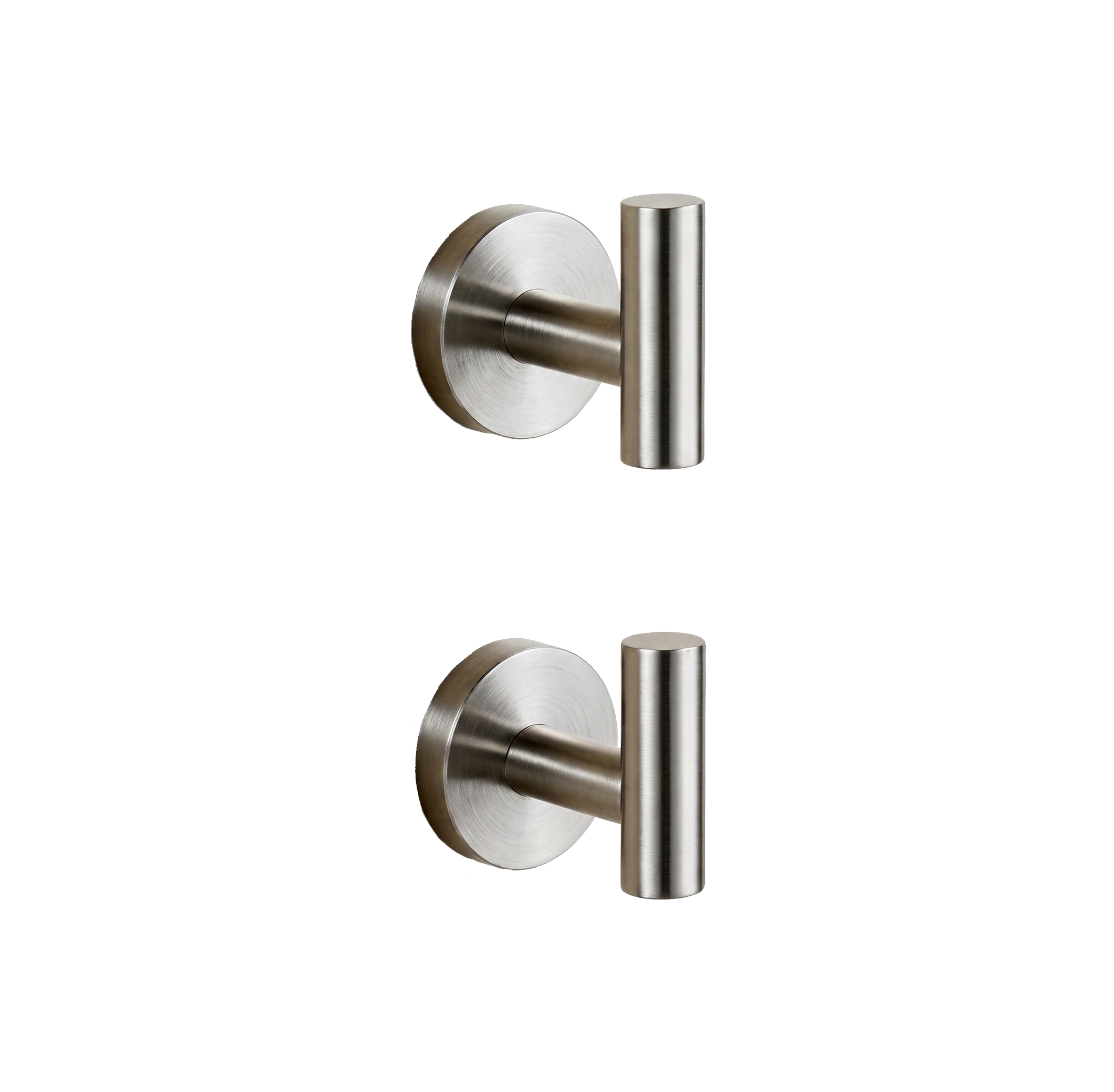 Set de Ganchos de Pared Premium (2 Piezas) – Acero Gris Satinado-FOLGVEX
