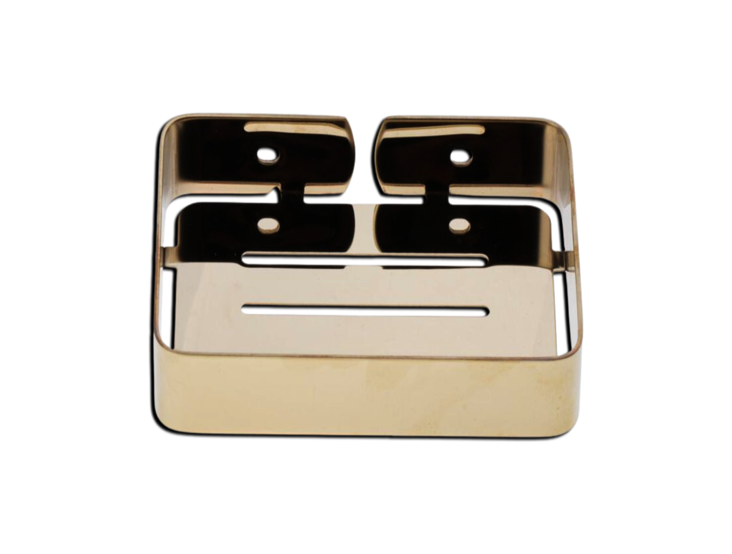 Jabonera Rectangular de Lujo – Acabado Dorado-FOLGVEX