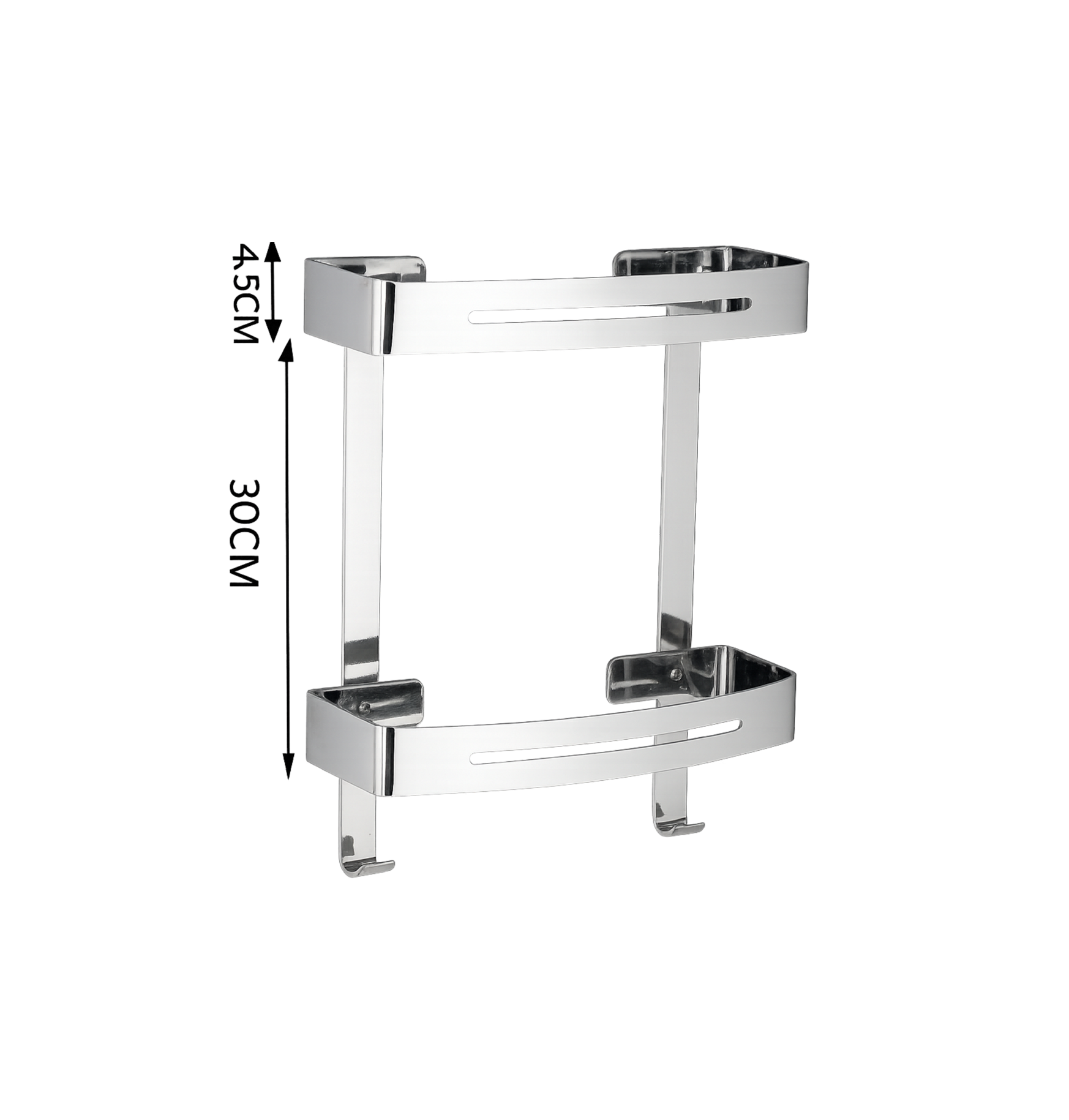 Estante Doble Rectangular | Serie Inox-Luxury | FOLGVEX