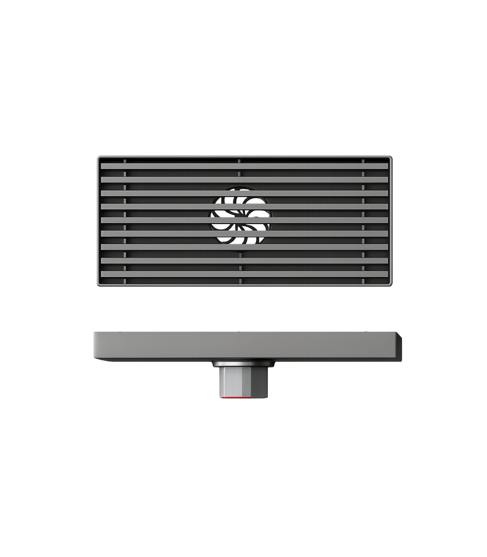Coladera Rectangular Premium | Serie Graphite-Flow | FOLGVEX