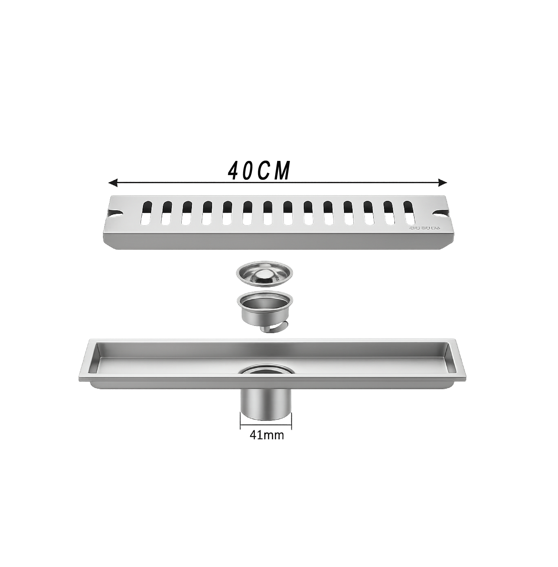 Coladera Lineal Rectangular | Serie SUS304-Luxury | FOLGVEX