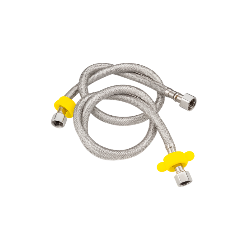 Juego de 2 Mangueras Flexibles para Lavabo 50 cm -FOLGVEX