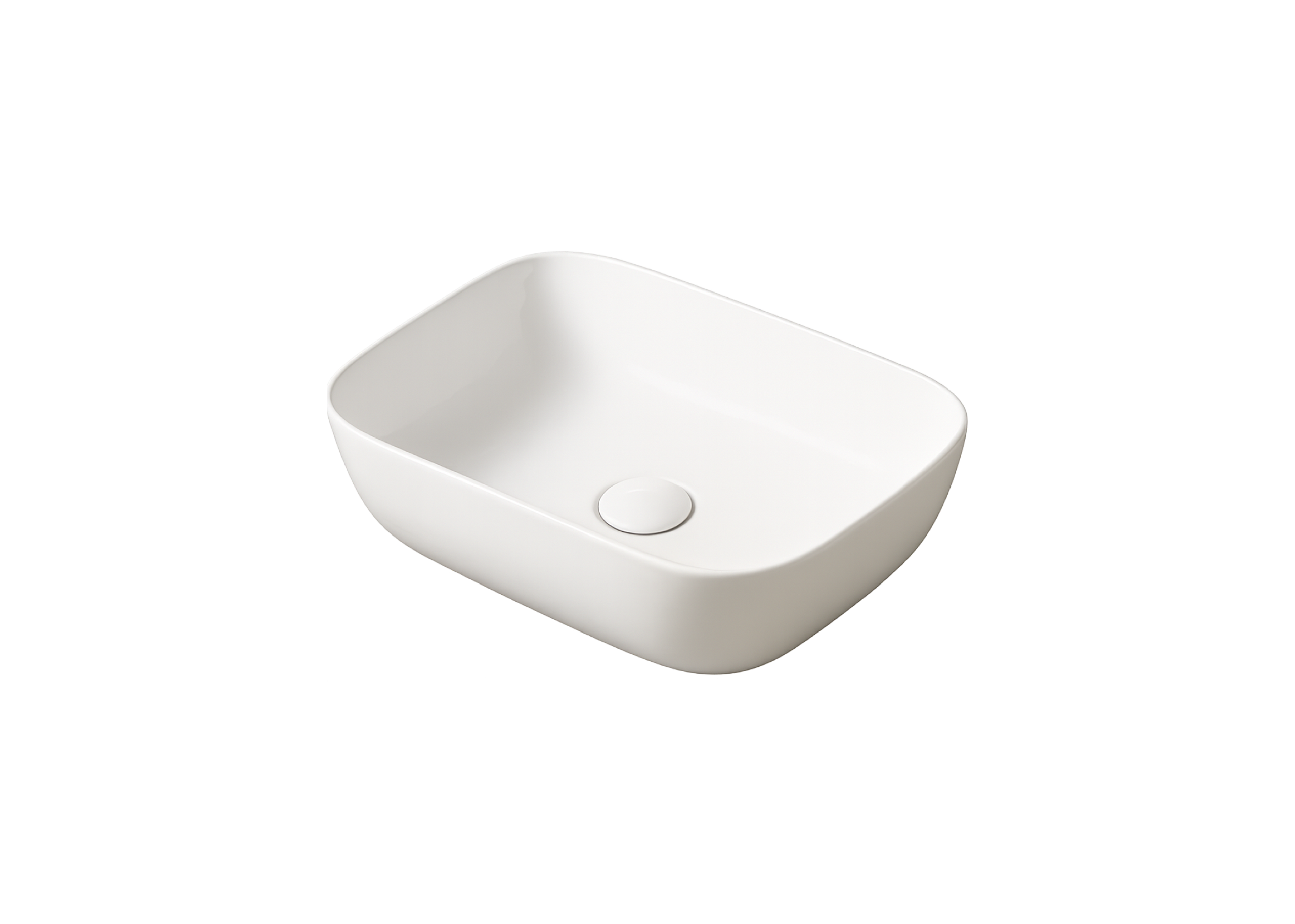 Lavabo de Sobreponer Rectangular Compact | Blanco Glaze-FOLGVEX