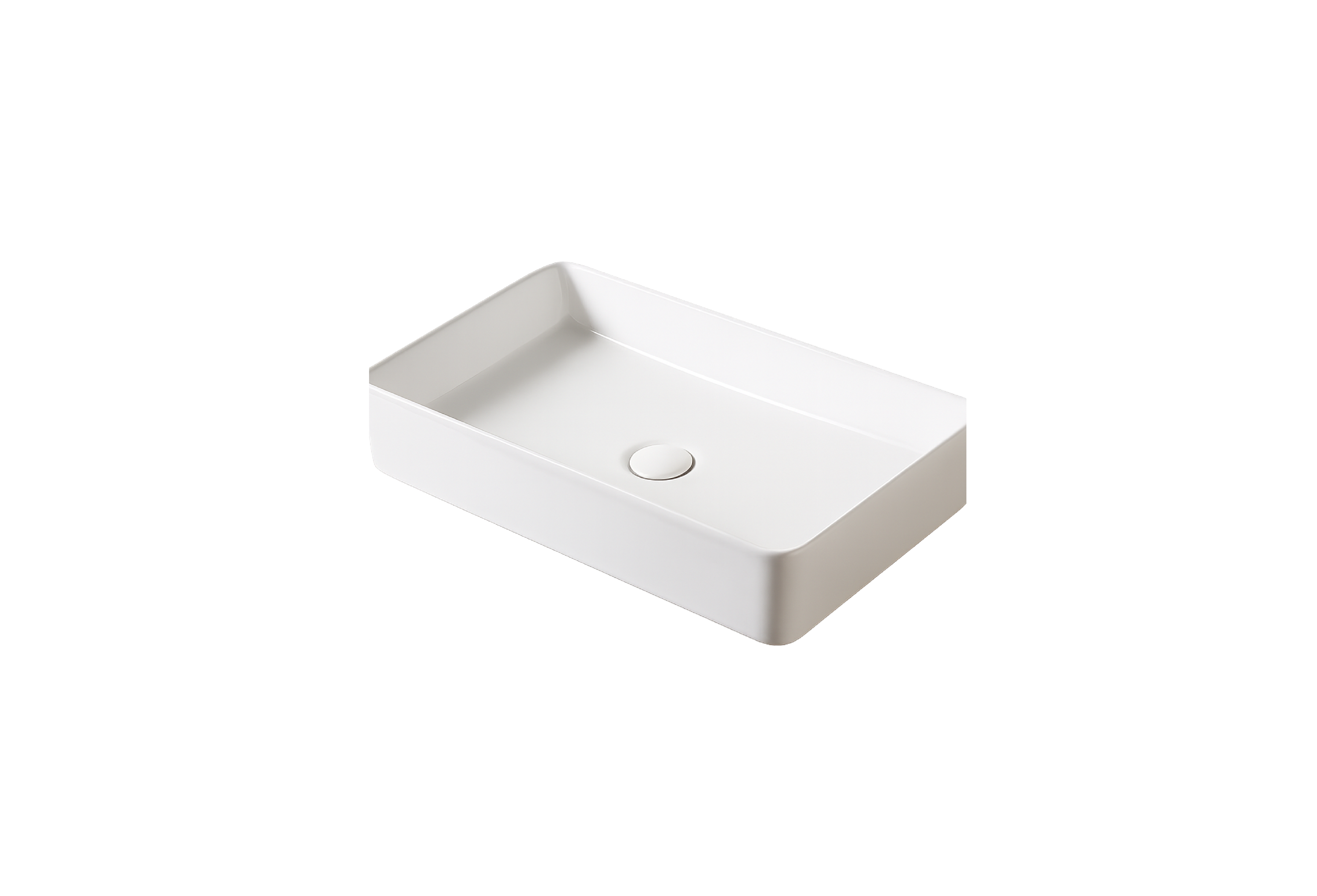 Lavabo de Sobreponer Rectangular XL | Blanco Zen Ultra-Slim-FOLVEX