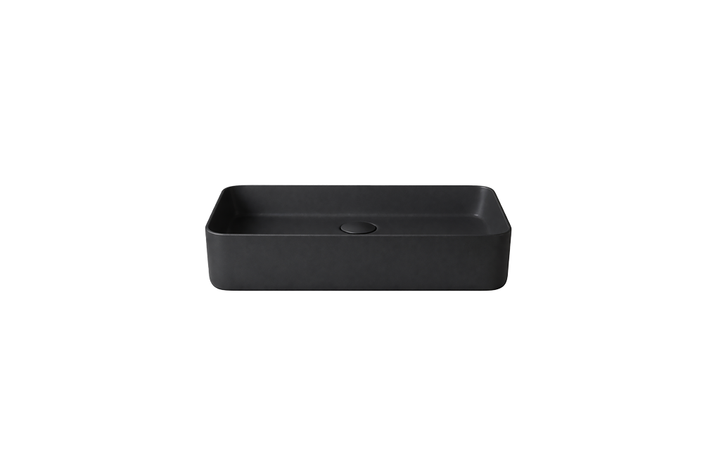 Lavabo de Sobreponer Rectangular | Black Matte Harmony-FOLGVEX