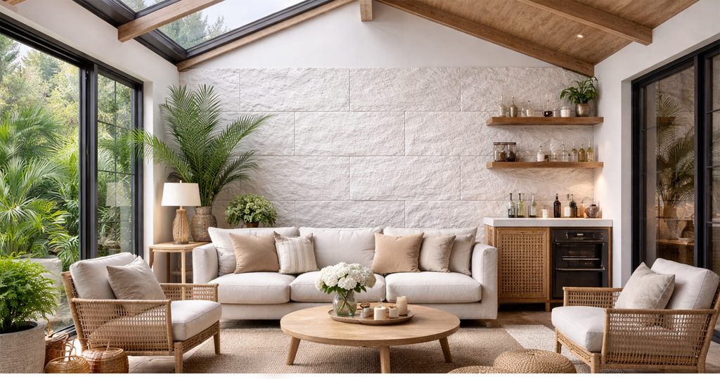 FOLGDECOR® · STRATA · IVORY ROCK PANEL DECORATIVO