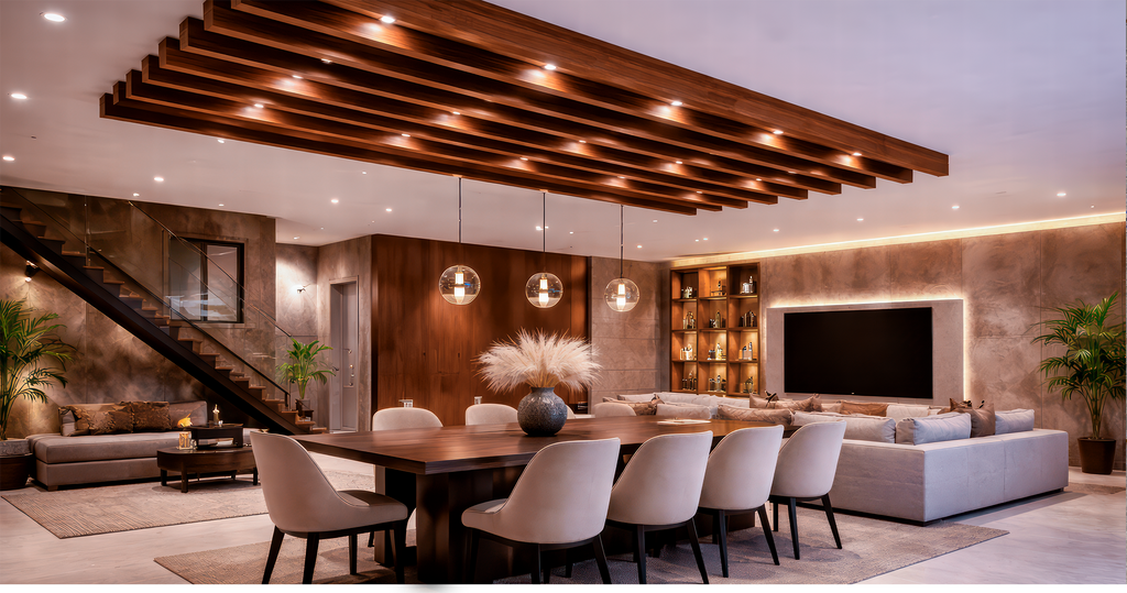 FOLGDECOR® · AURA · DARK WALNUT PÉRGOLA DECORATIVA