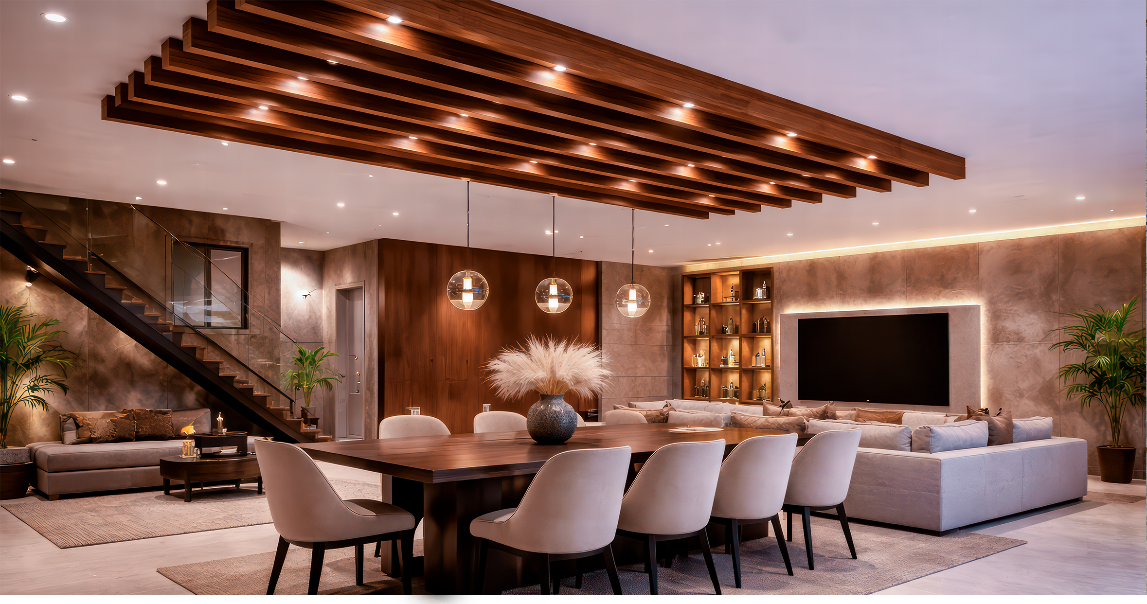 FOLGDECOR® · AURA · DARK WALNUT PÉRGOLA DECORATIVA