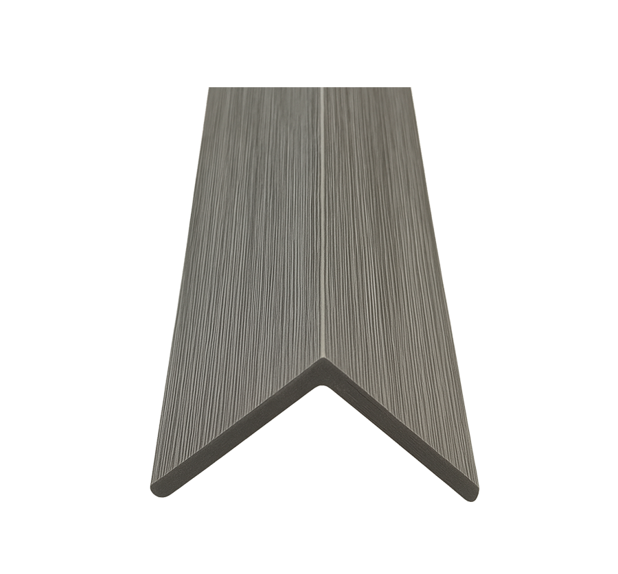 ESQUINERO DE WPC PARA LAMBRÍN · ACABADO GRIS CENIZA · FOLGDECOR
