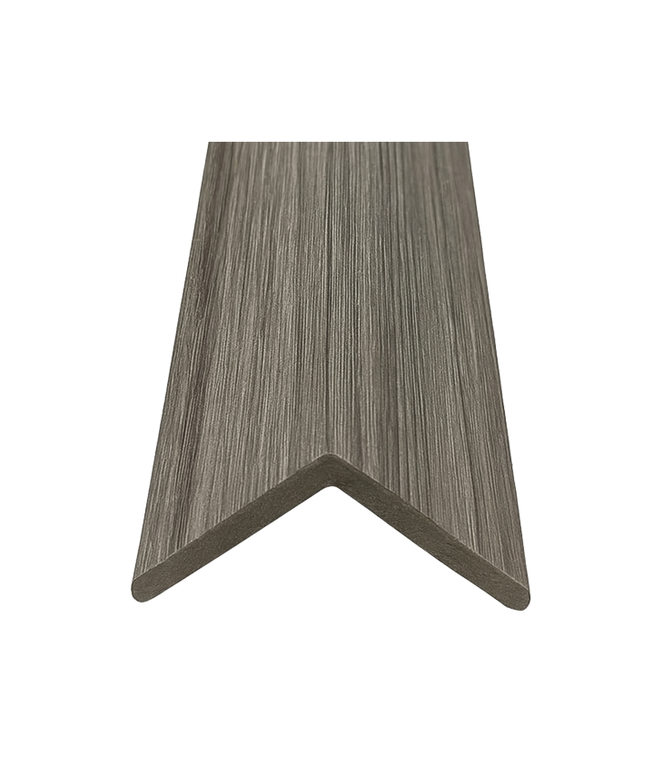 ESQUINERO DE WPC PARA LAMBRÍN · ACABADO GRIS CLARO · FOLGDECOR