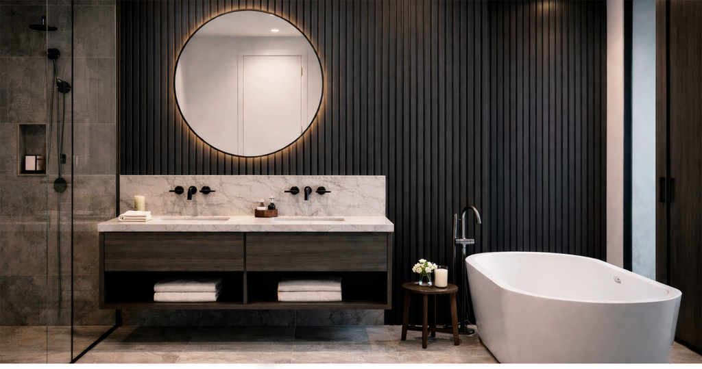 LAMBRÍN DE INTERIOR · AXIAL LINE · NEGRO MATE · FOLGDECOR