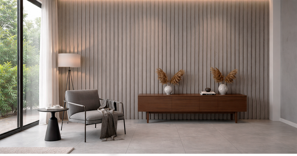LAMBRÍN DE INTERIOR · AXIAL LINE · GRIS PLATA · FOLGDECOR