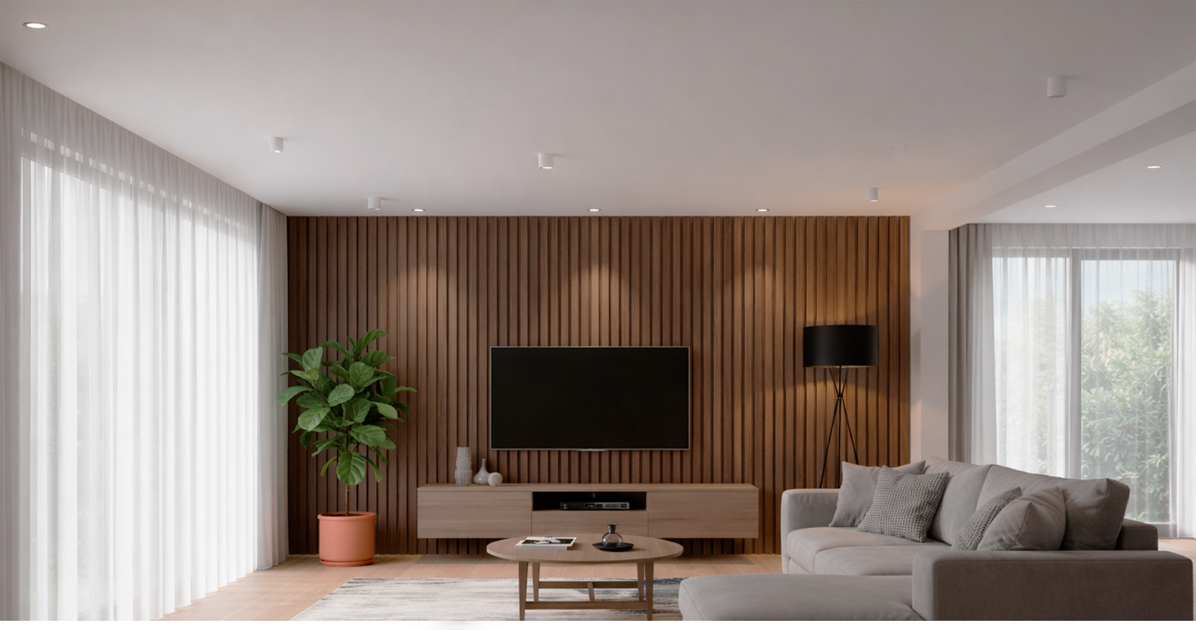 LAMBRÍN DE INTERIOR · AXIAL LINE · NOGAL OSCURO · FOLGDECOR