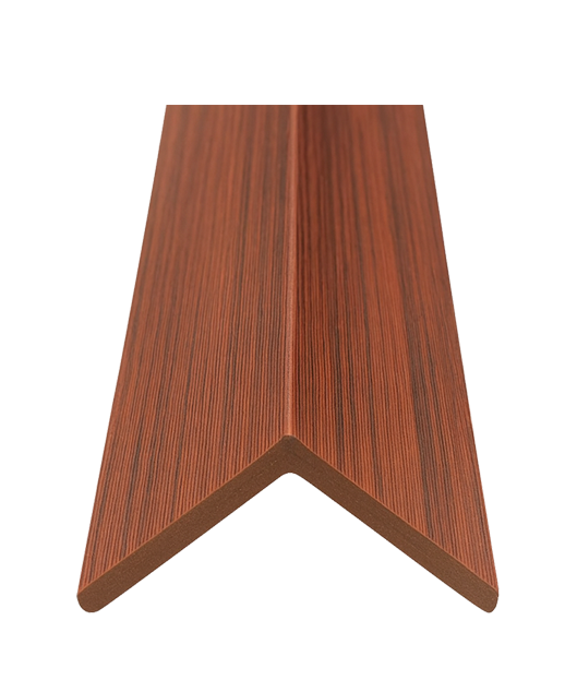 ESQUINERO DE WPC PARA LAMBRÍN · ACABADO CAOBA · FOLGDECOR