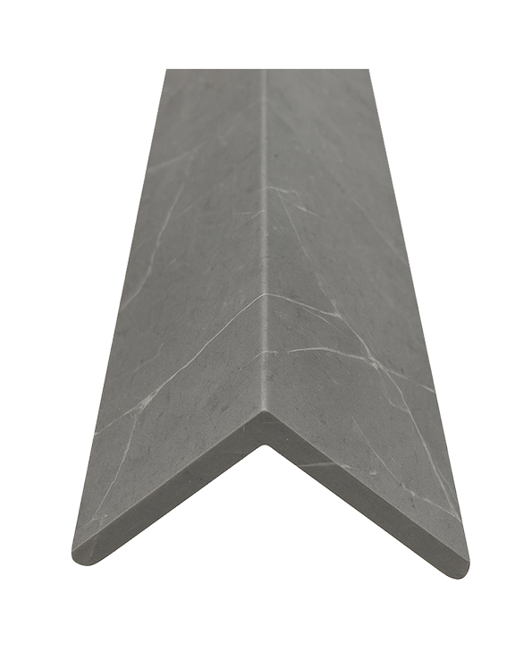 ESQUINERO DE WPC PARA LAMBRÍN · ACABADO MÁRMOL GRIS · FOLGDECOR