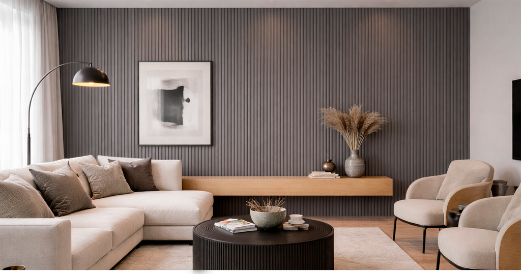 LAMBRÍN DE INTERIOR · AXIAL FINE · GRIS GRAFITO · FOLGDECOR
