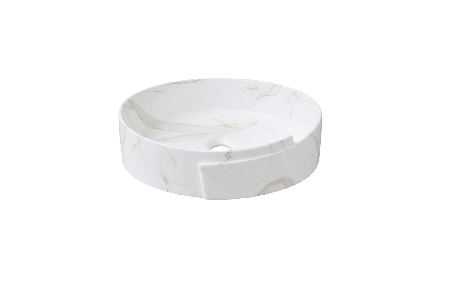 Lavabo de Sobreponer Redondo Marmi-Overlap | FOLGVEX