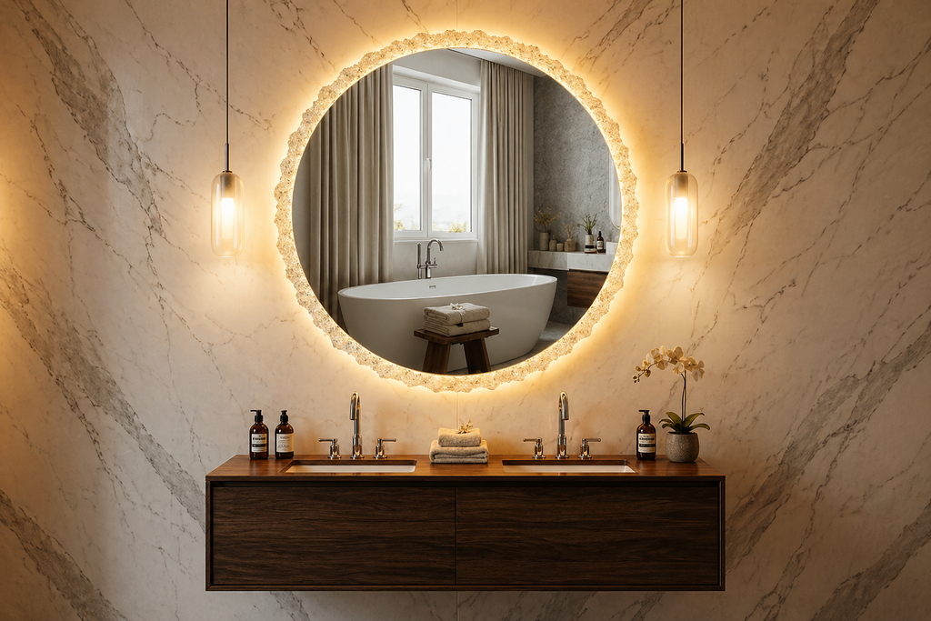 Espejo LED Circular KYROS con Sensor de Movimiento | FOLGVEX