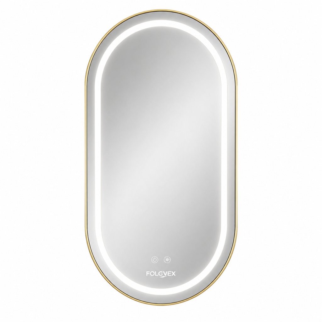 Espejo LED Ovalado Colección NEXUS Sistema Antivaho | FOLGVEX