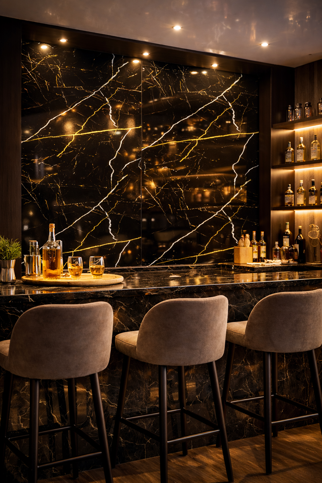 FOLGDECOR · LITHOS · NERO GOLD · PANEL DECORATIVO