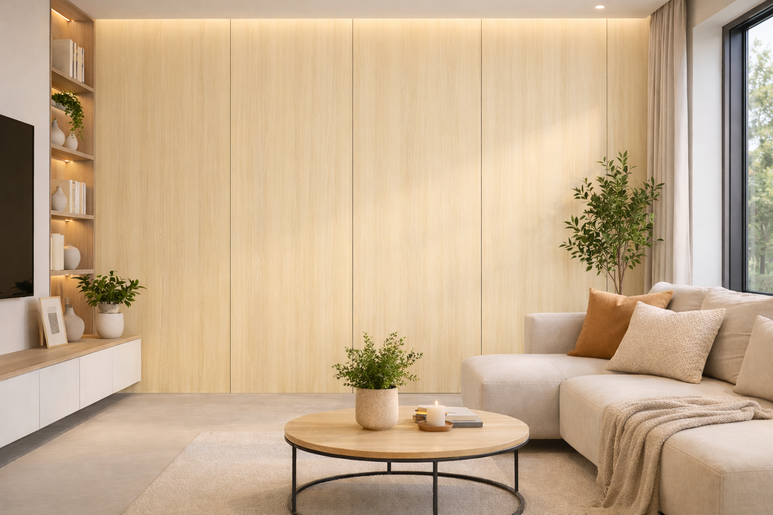 FOLGDECOR® · SYLVIA · NATURAL OAK PANEL DECORATIVO