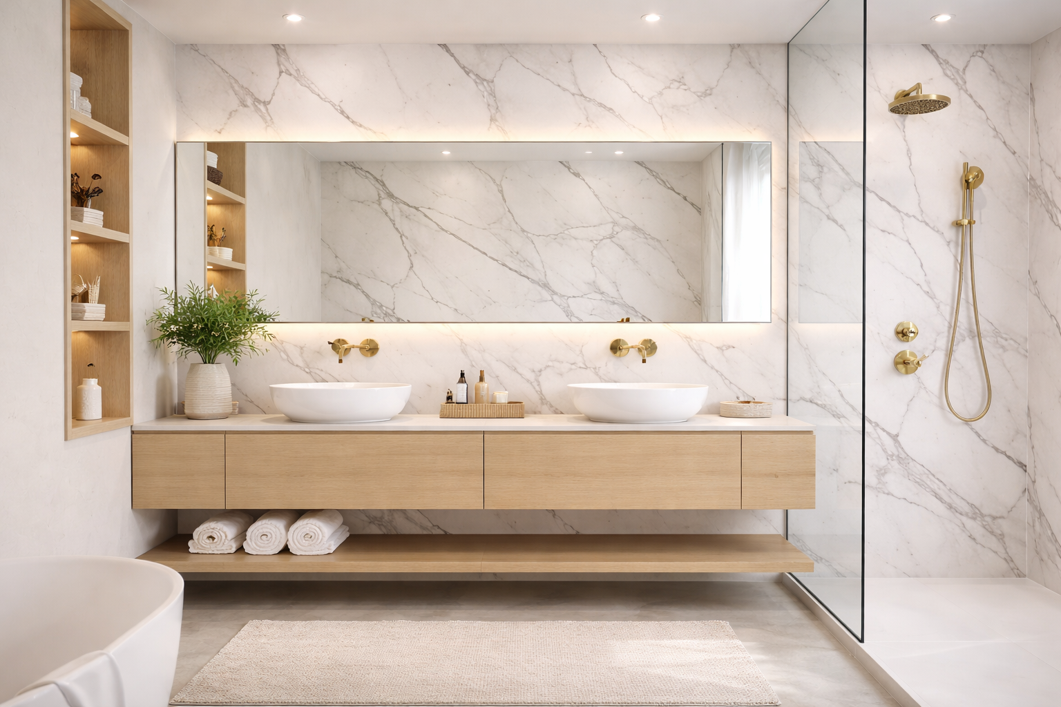 FOLGDECOR® · LITHOS CORE · CALACATTA CLASIC PANEL DECORATIVO