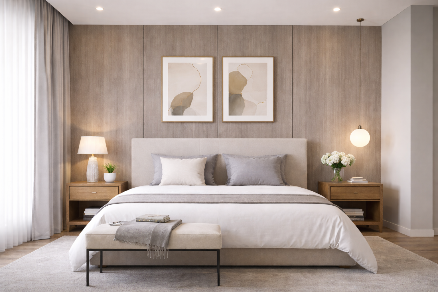 FOLGDECOR® · SYLVIA · SAND OAK PANEL DECORATIVO