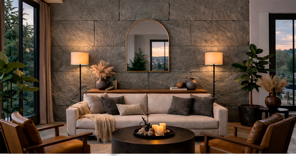 FOLGDECOR® · STRATA · DARK ROCK PANEL DECORATIVO