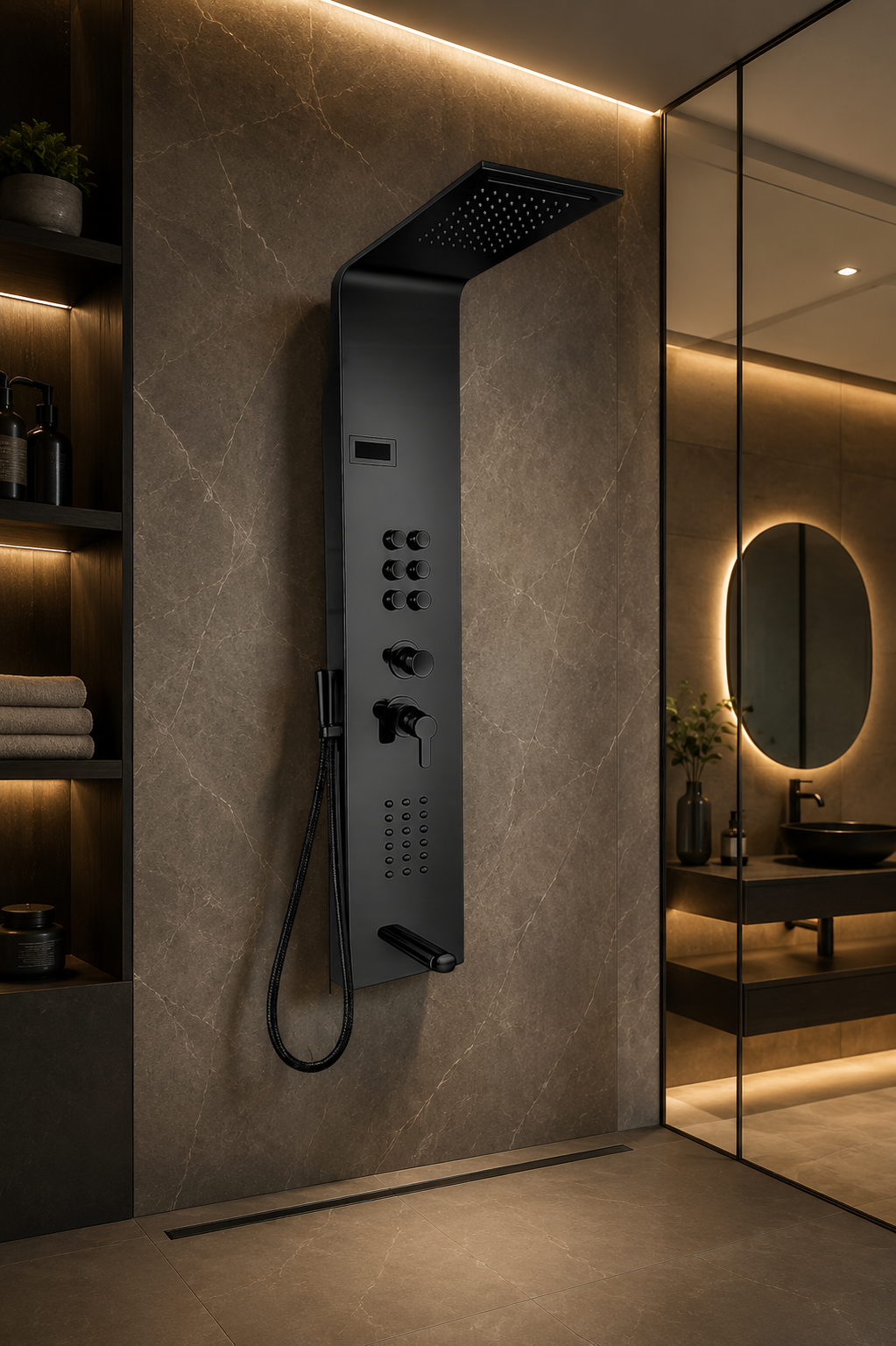 Hidroducha Multifuncional Premium | Serie Onyx-Spa | FOLGVEX