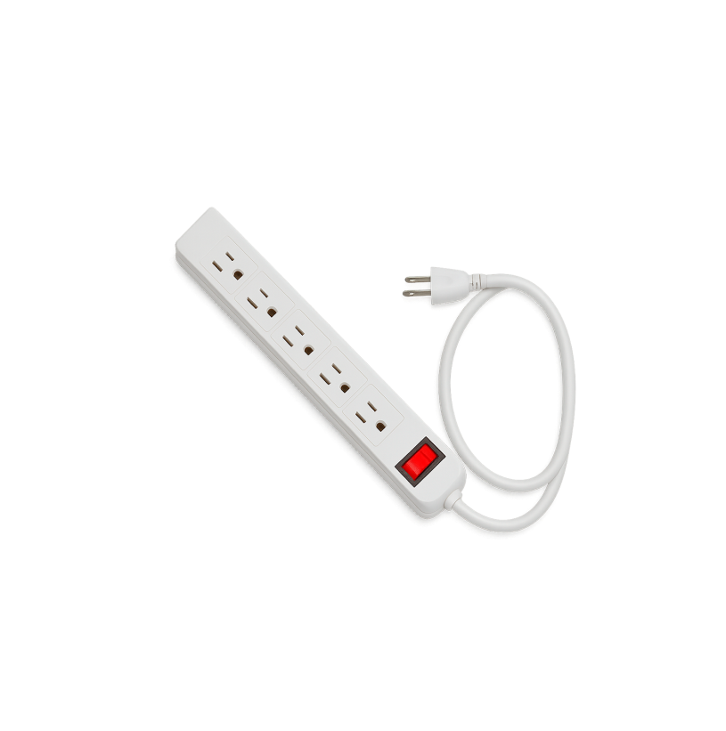 Multicontacto 5 Salidas con Interruptor | Línea Esencial | FOLGTECH