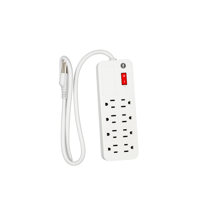 Multicontacto 8 Salidas con Interruptor | Línea Esencial | FOLGTECH