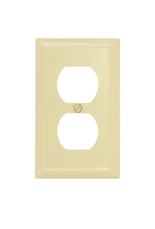Placa para Doble Contacto Marfil | FOLGTECH
