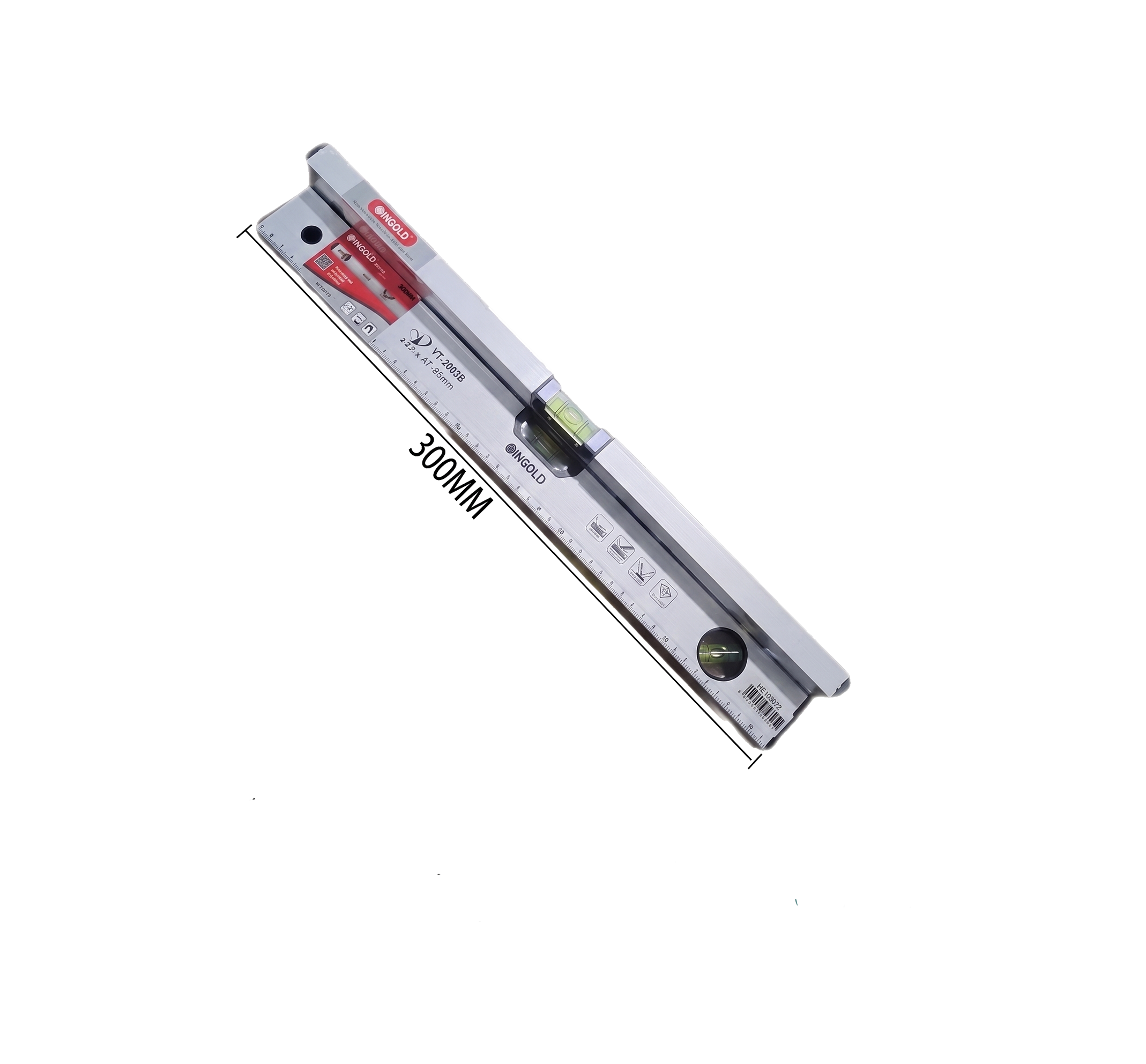 Nivel Profesional 300 mm | Serie Precision Aluminio | FOLGTOOLS