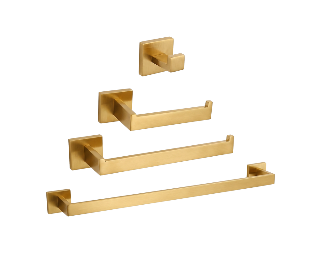 Set de Accesorios de Baño Premium – 4 Piezas Dorado-FOLGVEX