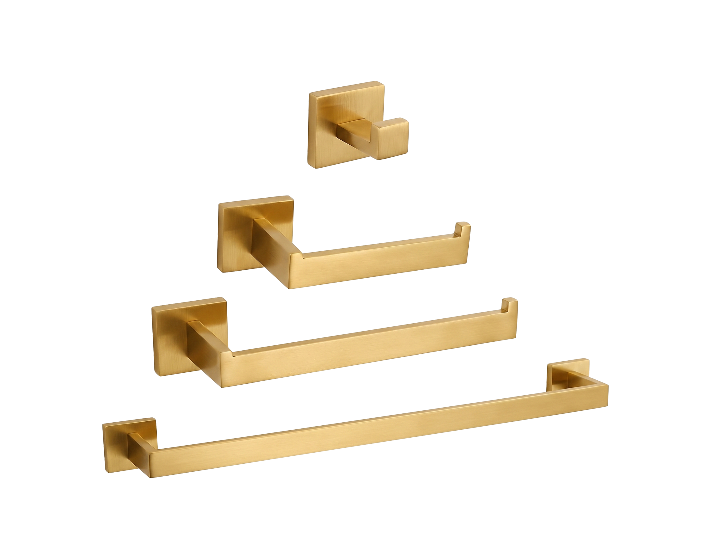 Set de Accesorios de Baño Premium – 4 Piezas Dorado-FOLGVEX