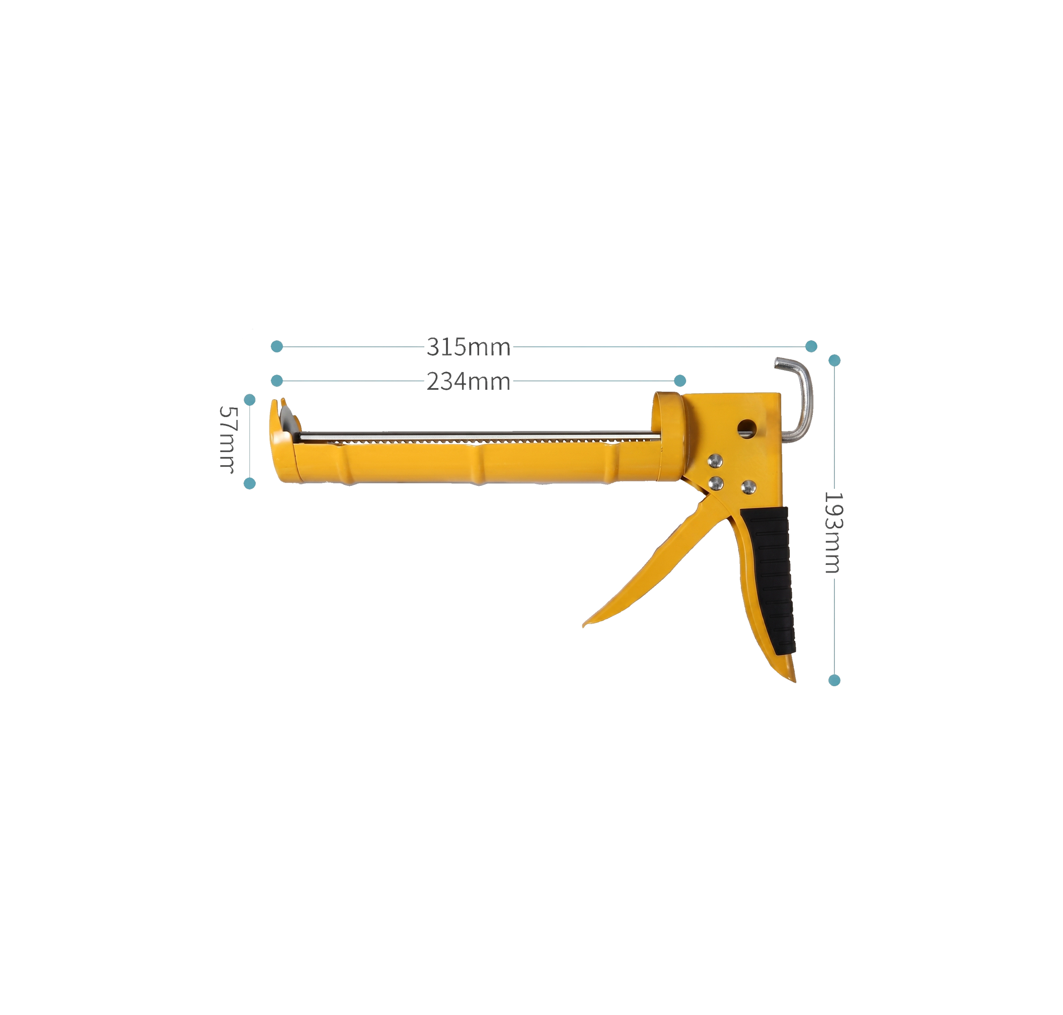 Pistola Calafateadora Reforzada con Agarre Ergonómico | FOLGTOOLS