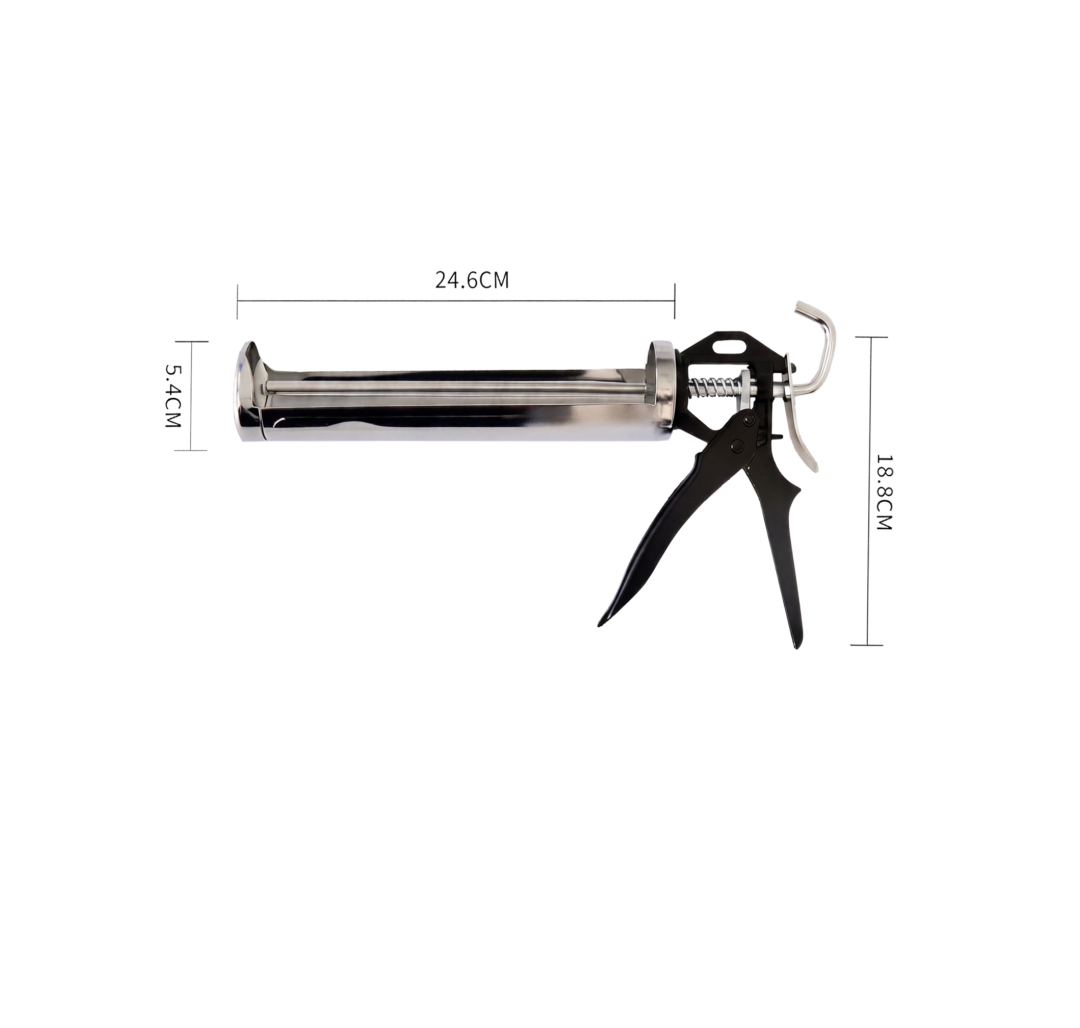 Pistola Calafateadora Profesional Cromada | FOLGTOOLS