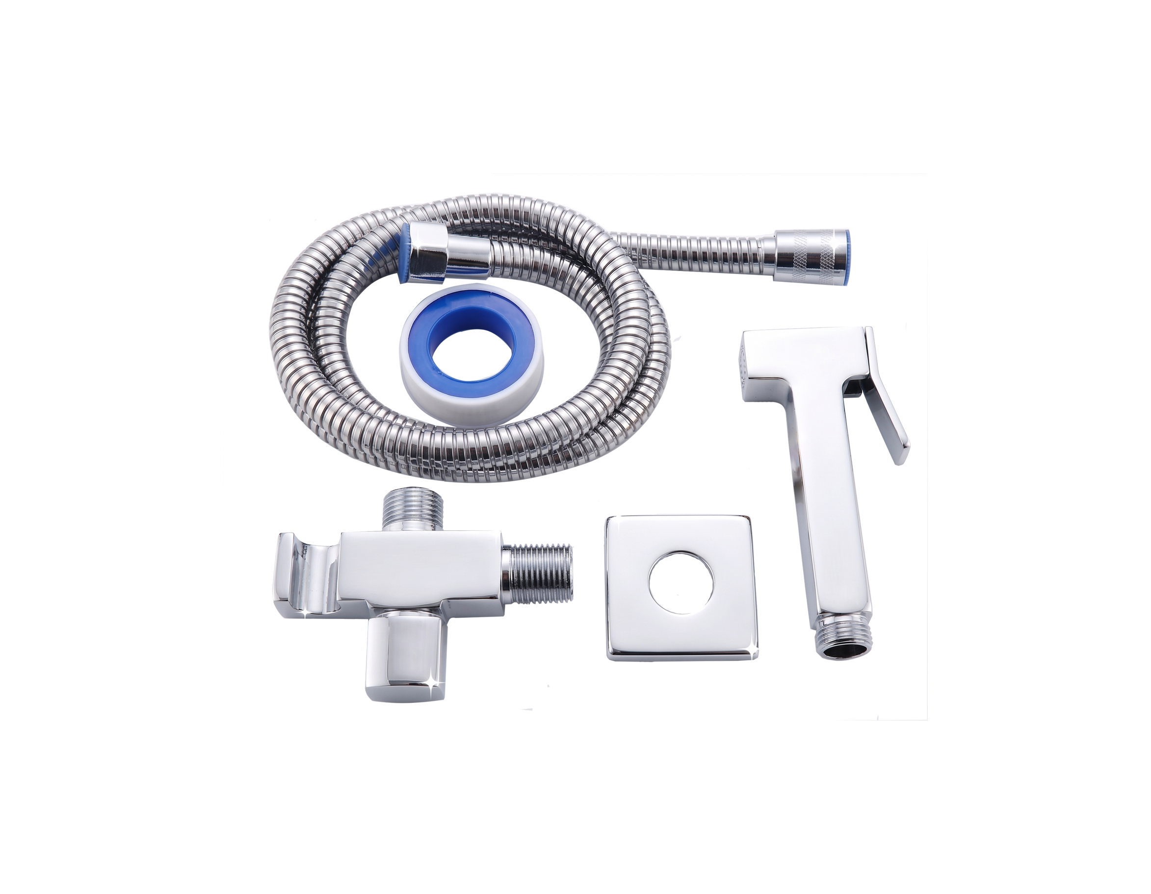 Kit de Bidet Manual con Válvula de Control | Serie Inox-Hygia Pro | FOLGVEX