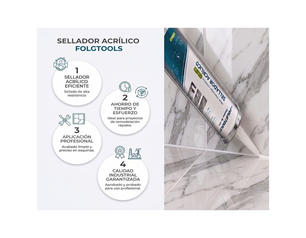 Sellador Acrílico Profesional - FOLGTOOLS