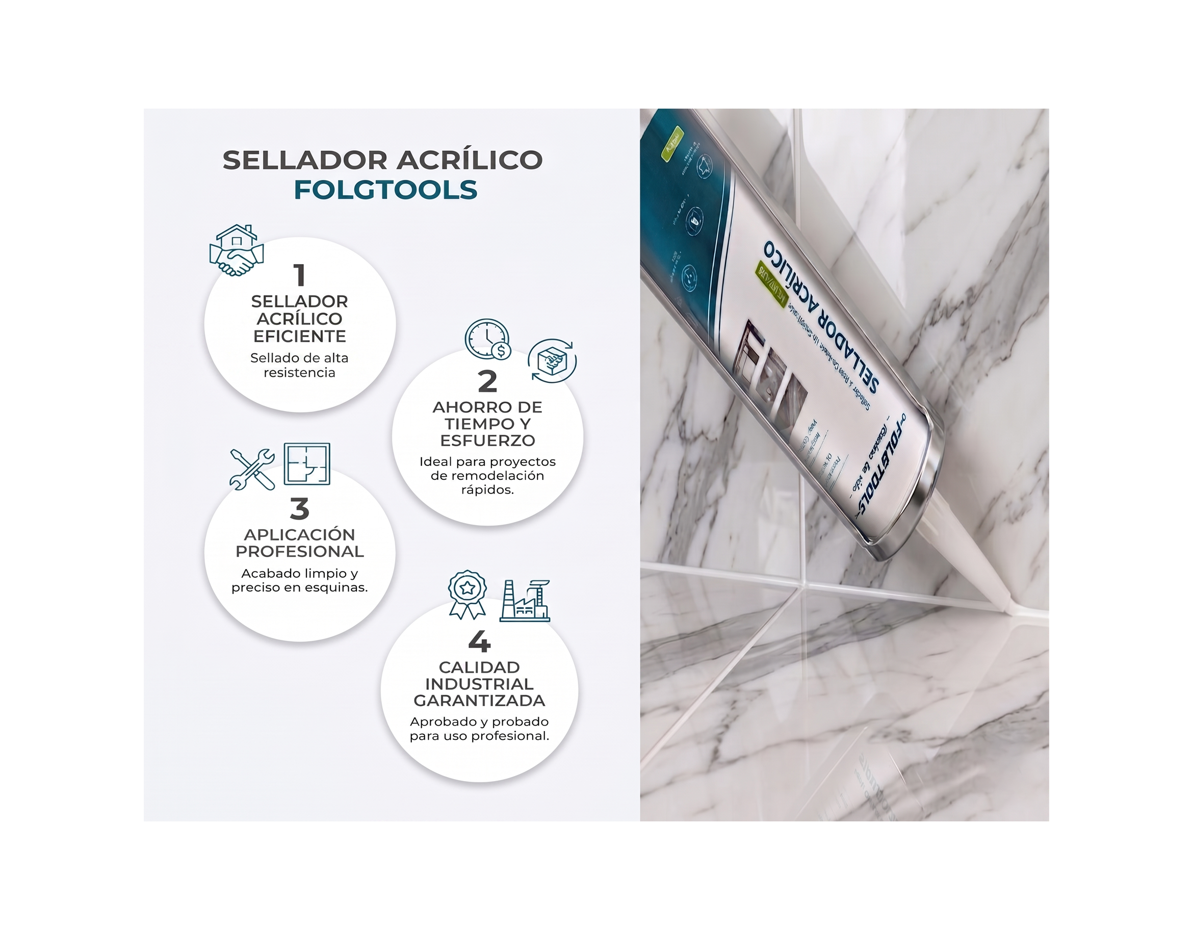 Sellador Acrílico Profesional - FOLGTOOLS