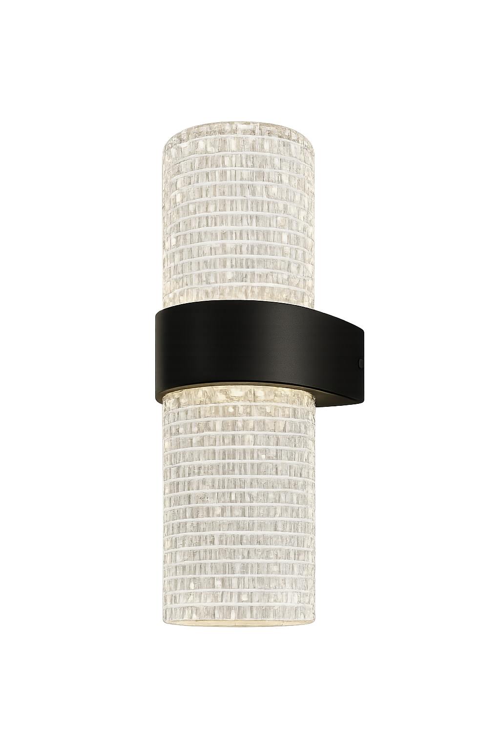 Arbotante LED de Pared Cilíndrico con Pantalla de Acrílico Texturizado | FOLGTECH