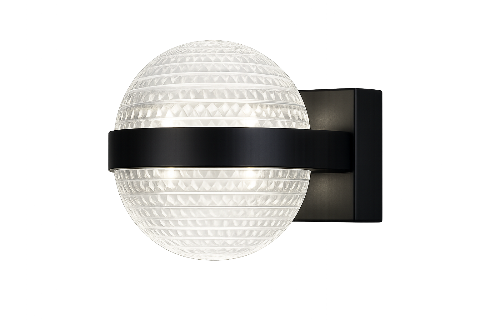 Arbotante LED de Pared Esférico con Difusor de Acrílico Texturizado | FOLGTECH